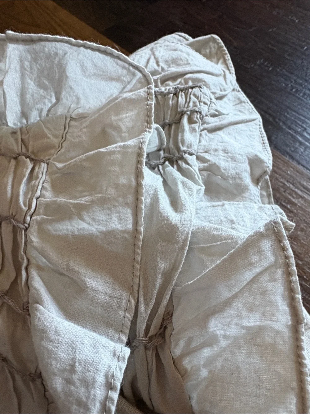 2 Pottery Barn Light Blue Ruched Voile Euro Sham 26”x26”
